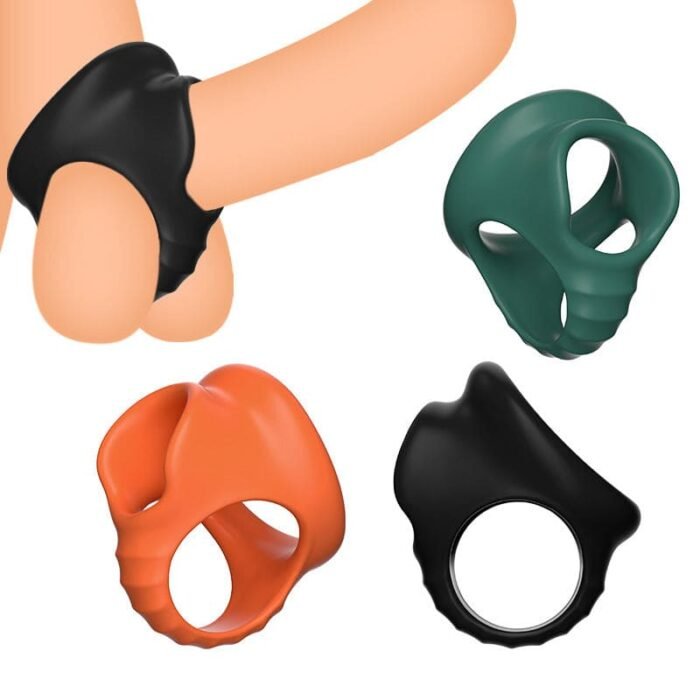 Penisringe Wiederverwendbares Silikon Hodenring Sex Spielzeug für die Männer Silikon Cock Ring
