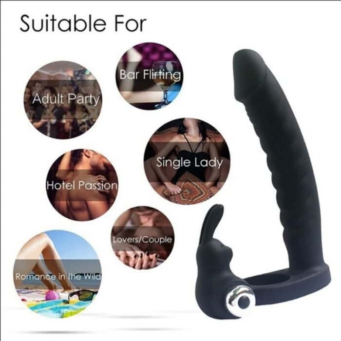 Rabbit Anal Dildo und Penisring mit 7Vibrationsmodi Sexspielzeug Sex Spielzeug für die Männer Paare