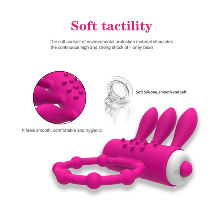 Rabbit Penisring Sex Spielzeug für die Paare Extrem Sex Penis Vibrator Penis Vergrößerung Zeit Verlängern