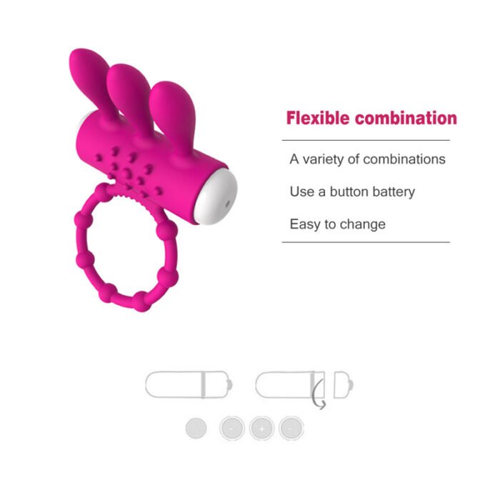Rabbit Penisring Sex Spielzeug für die Paare Extrem Sex Penis Vibrator Penis Vergrößerung Zeit Verlängern