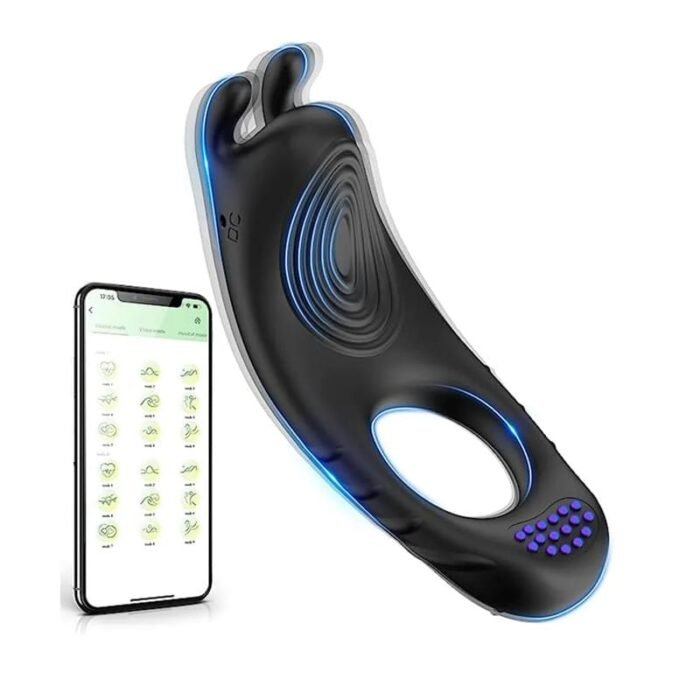 Rabbit Penisring Vibrator Penishülle für Penis G-Punkt mit 10 Vibrations Cockring Hodenring Sextoy mit Fernbedienung