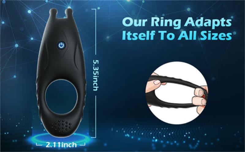 Rabbit Penisring Vibrator Penishülle für Penis G-Punkt mit 10 Vibrations Cockring Hodenring Sextoy mit Fernbedienung
