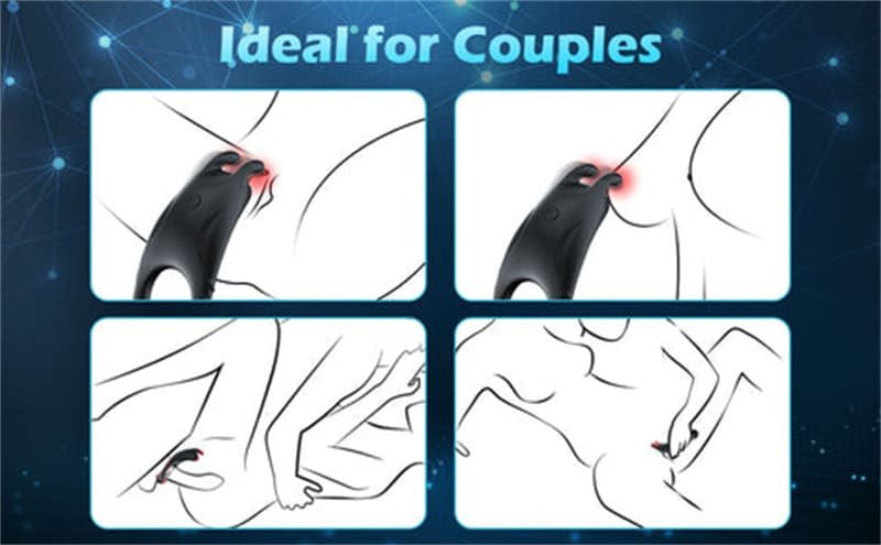 Rabbit Penisring Vibrator Penishülle für Penis G-Punkt mit 10 Vibrations Cockring Hodenring Sextoy mit Fernbedienung