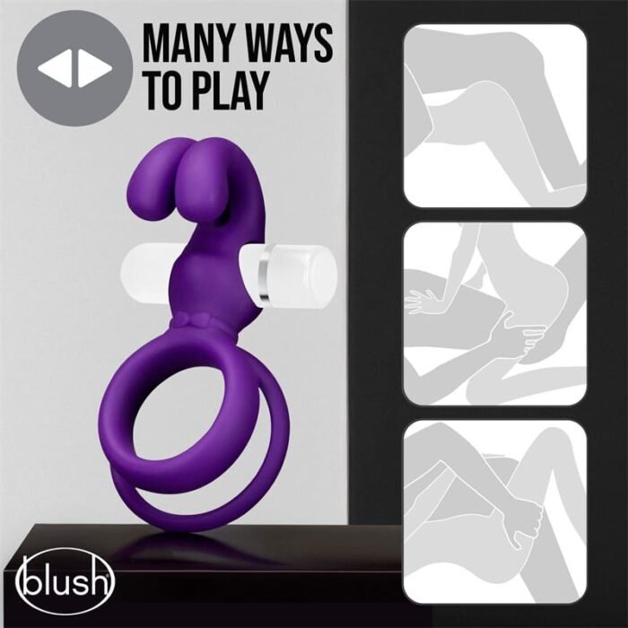 Rabbit Penisring Vibrator Sex Toys mit 10 Vibrationsmodi Silikon Cockring Sexspielzeug für Paare Extrem