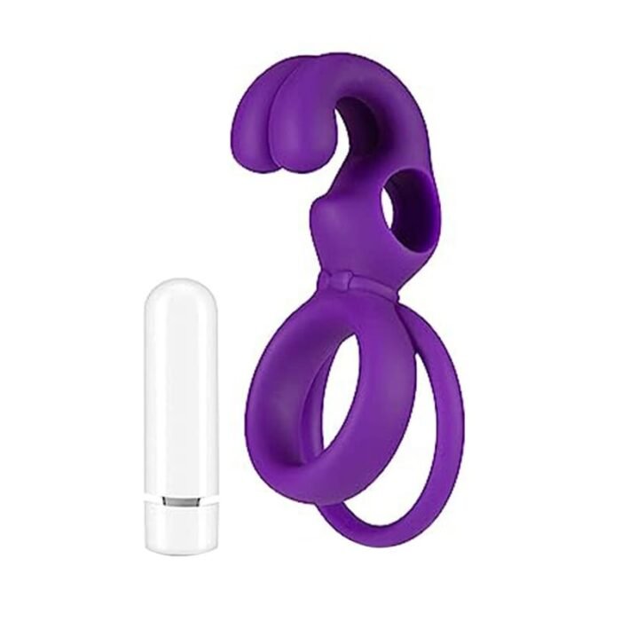 Rabbit Penisring Vibrator Sex Toys mit 10 Vibrationsmodi Silikon Cockring Sexspielzeug für Paare Extrem
