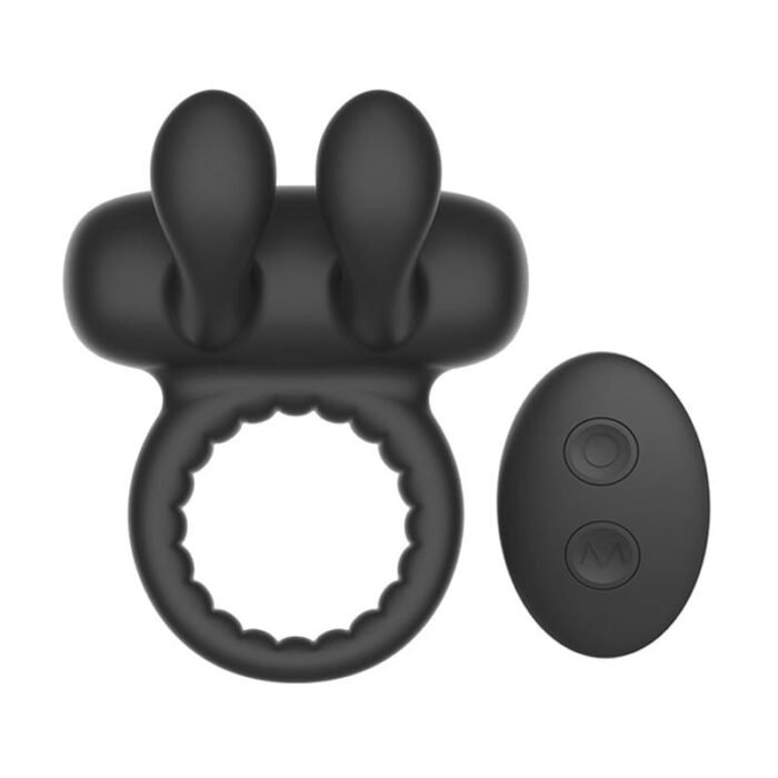 Rabbit Penisring Vibrator mit 10 Vibrationsmodi Sex Spielzeug für Paare Männer Silikon Cockring