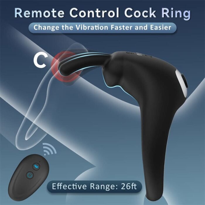 Rabbit Penisring Vibrator mit 10 Vibrationsmodi für längere Erektion Stimulation Penis Sex Toys