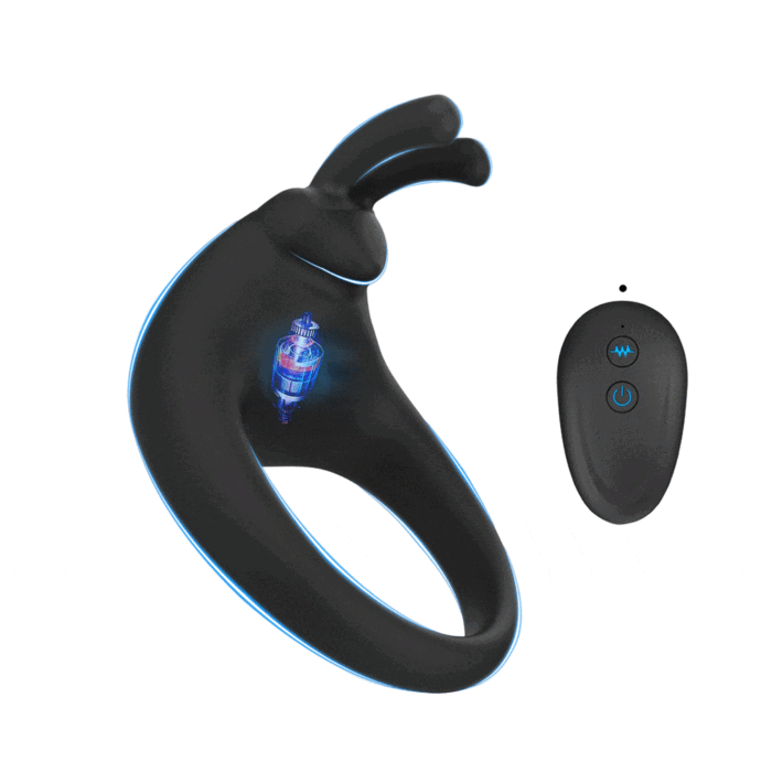 Rabbit Penisring Vibrator mit 10 Vibrationsmodi für längere Erektion Stimulation Penis Sex Toys