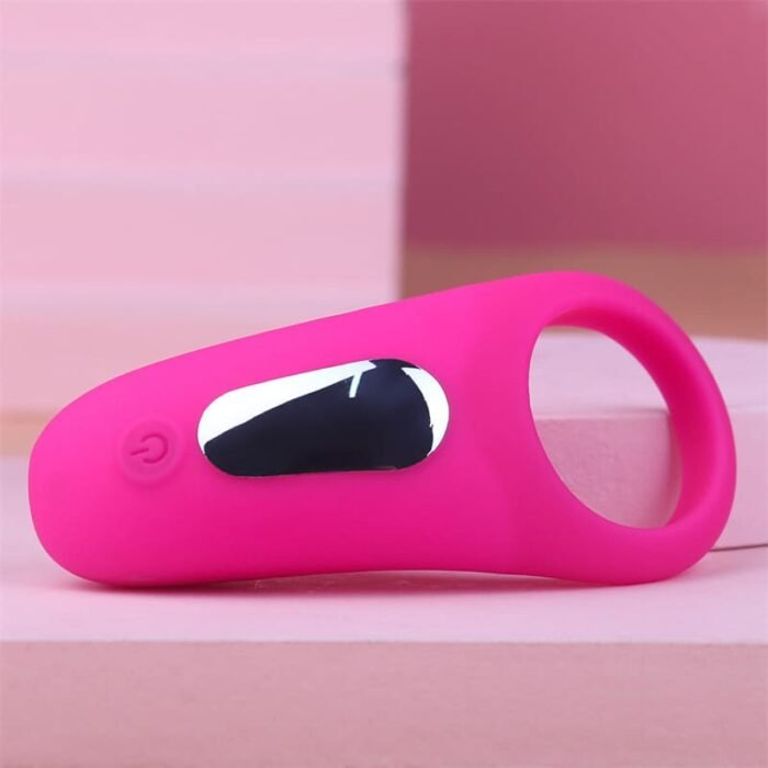 Rosa Penisring Vibrator Sex Spielzeug für die Männer mit Vibration und Fernbedienung Penis Ring Sex Toys