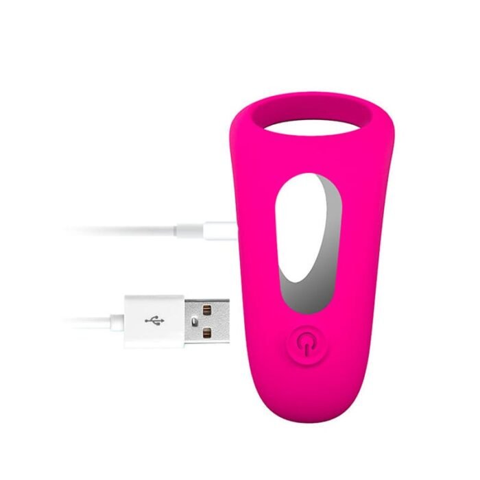 Rosa Penisring Vibrator Sex Spielzeug für die Männer mit Vibration und Fernbedienung Penis Ring Sex Toys