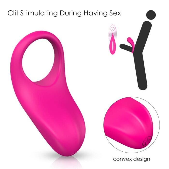 Rosa Penisring Vibrator Sex Spielzeug für die Männer mit Vibration und Fernbedienung Penis Ring Sex Toys