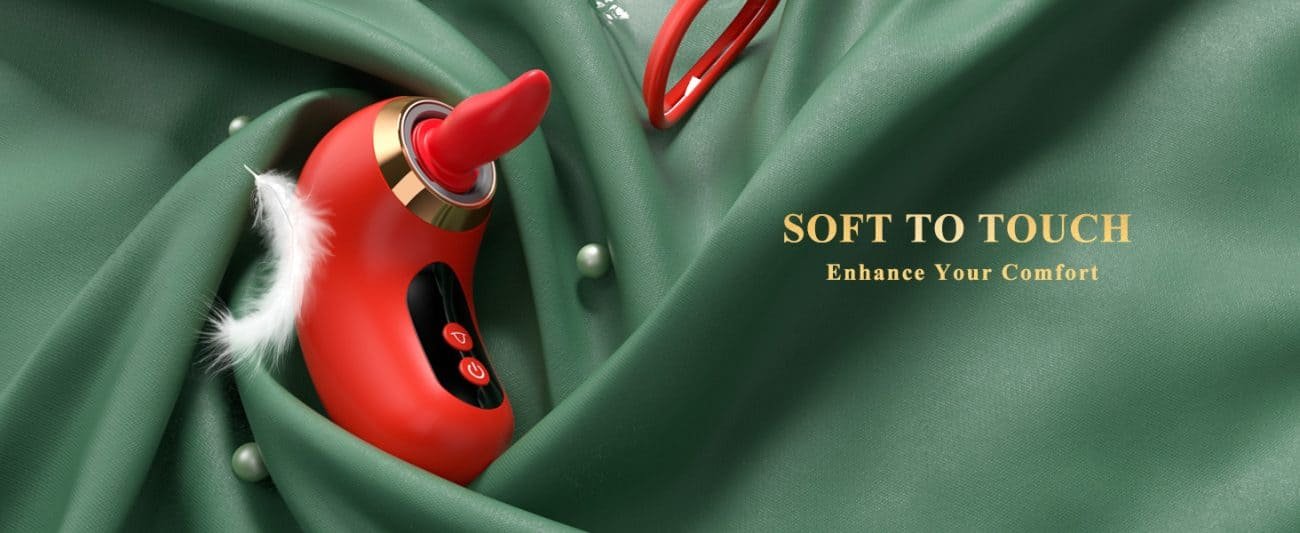 Rose 5 in 1 Klitoris Sauger & Zungenvibrator mit 9 Zungenlecken 3 Saugbewegungen Sex Toys für Damen Paare mit APP