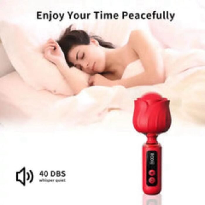 Rose AV Massagestab & Magic Wand mit 9 Vibrationsmodi Rosen Vibrator G-Punkt Stimulator für Frauen