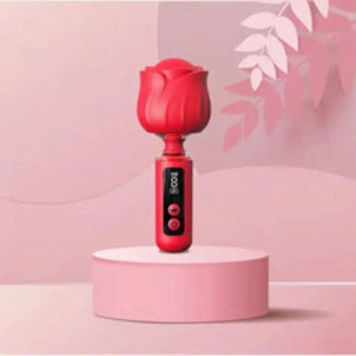 Rose AV Massagestab & Magic Wand mit 9 Vibrationsmodi Rosen Vibrator G-Punkt Stimulator für Frauen