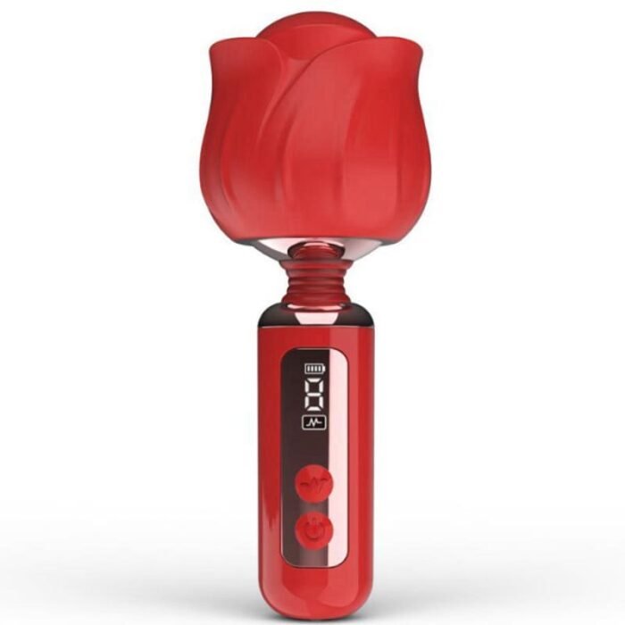Rose AV Massagestab & Magic Wand mit 9 Vibrationsmodi Rosen Vibrator G-Punkt Stimulator für Frauen