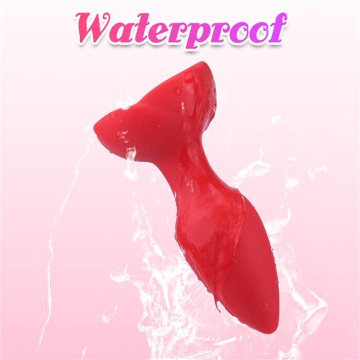 Rose Anal Plug mit 10 Vibrationsmodi Silikon Buttplug Sex Spielzeug für die Männer Frau Paare mit Fernbedienung