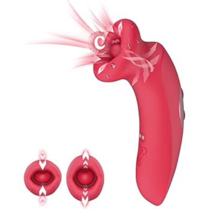 Rose Klitoris Sauger G-Punkt Vibrator mit 10 Saugmodi Zungenvibrator Spielzeug für die Frau