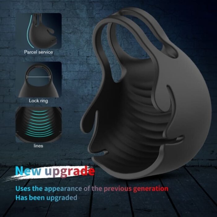 S-HANDE S274 Cockring Vibrator 9 Vibrationsmodi Silikon Penisinge Sextoy für Paare mit Fernbedienung