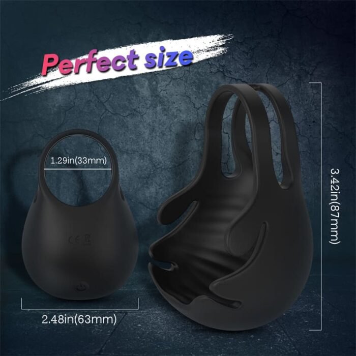 S-HANDE S274 Cockring Vibrator 9 Vibrationsmodi Silikon Penisinge Sextoy für Paare mit Fernbedienung
