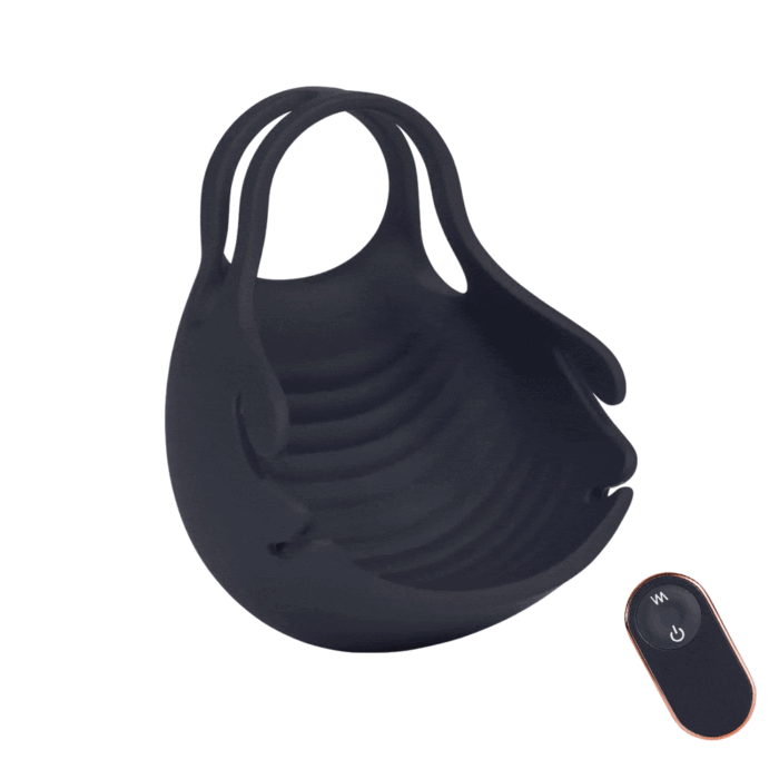 S-HANDE S274 Cockring Vibrator 9 Vibrationsmodi Silikon Penisinge Sextoy für Paare mit Fernbedienung