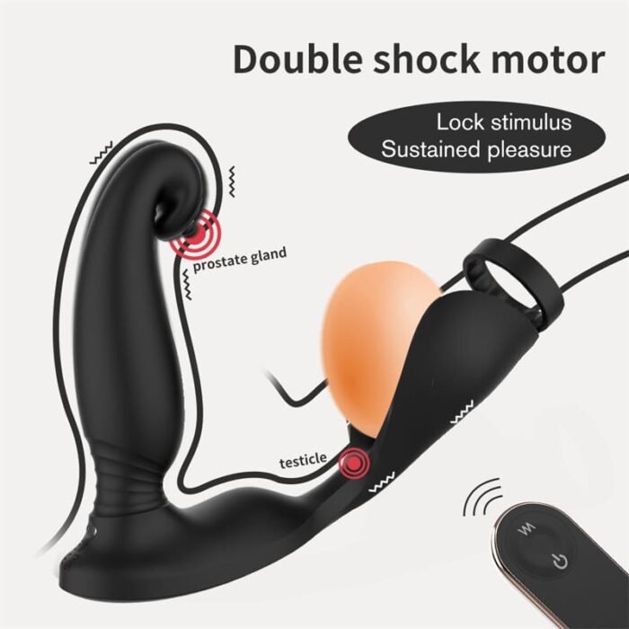S-HANDE S341 Analvibratoren mit 9 Vibrationen Anal plug Dildo mit Penisring Sexspielzeug für die Männer
