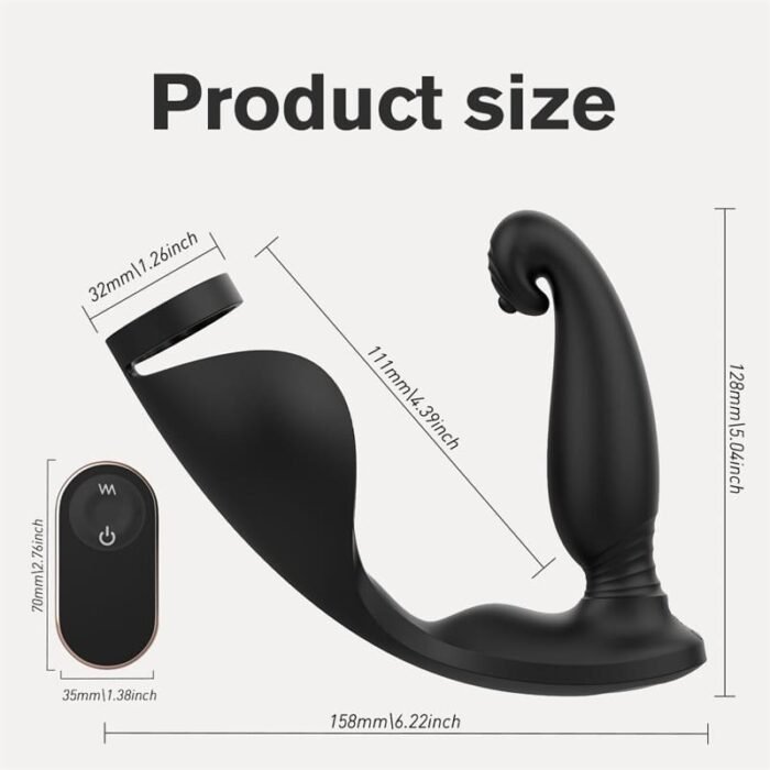 S-HANDE S341 Analvibratoren mit 9 Vibrationen Anal plug Dildo mit Penisring Sexspielzeug für die Männer