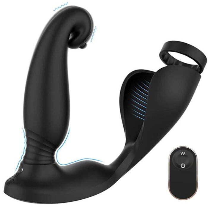S-HANDE S341 Analvibratoren mit 9 Vibrationen Anal plug Dildo mit Penisring Sexspielzeug für die Männer