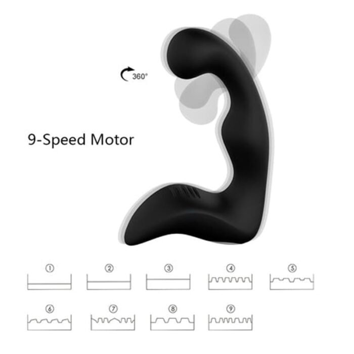 S-HANDE SHD-010 Prostata Vibrator für Männer mit 9 Vibrationsmodi Analvibratoren Analdildo Sex Toy