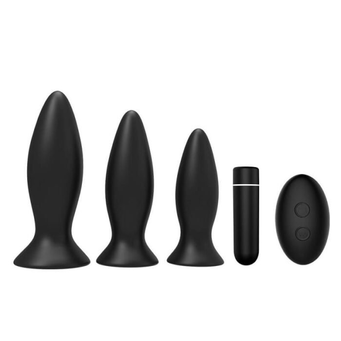 S-HANDE SHD S104 Analvibratoren mit 9 Vibrations Analplugset Sex Spielzeug für die Männer mit Fernbedienung