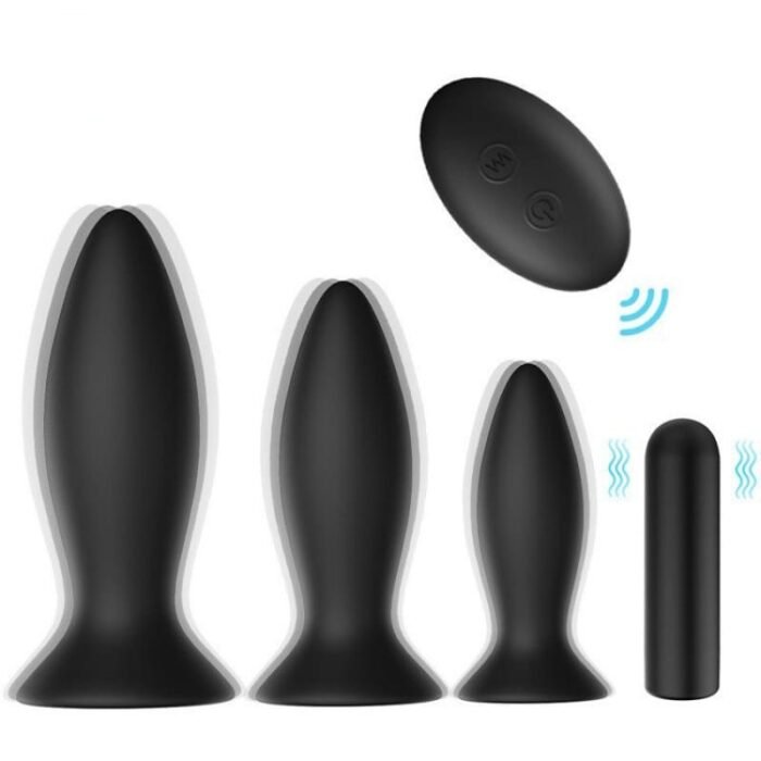S-HANDE SHD S104 Analvibratoren mit 9 Vibrations Analplugset Sex Spielzeug für die Männer mit Fernbedienung