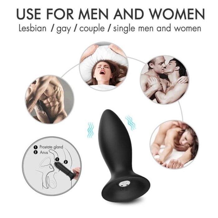 S-HANDE SHD S104 Analvibratoren mit 9 Vibrations Analplugset Sex Spielzeug für die Männer mit Fernbedienung