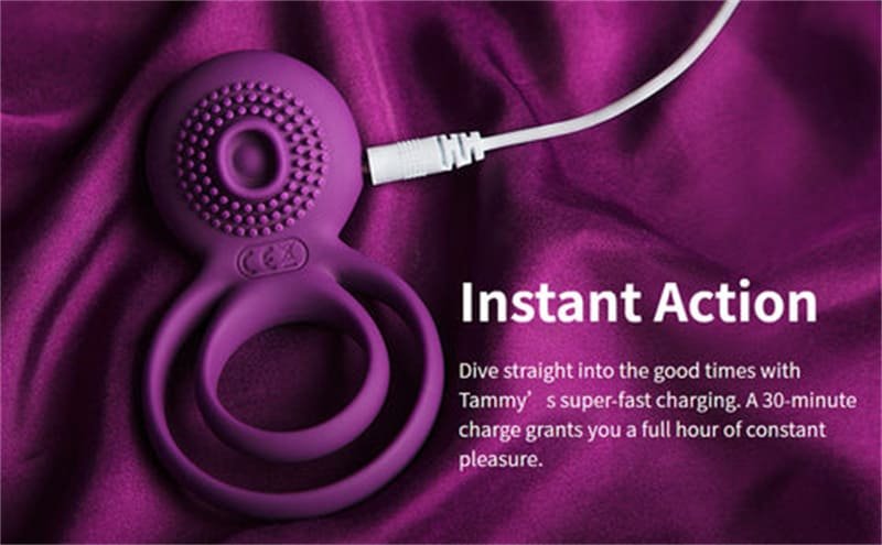 SVAKOM Dual Penisring Vibrator Penishülle für Penis G-Punkt mit 5 Vibrations Silikon Sexspielzeug Männer Bondage