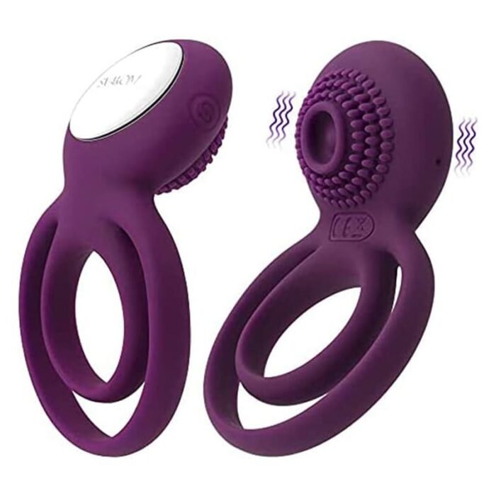 SVAKOM Dual Penisring Vibrator Penishülle für Penis G-Punkt mit 5 Vibrations Silikon Sexspielzeug Männer Bondage
