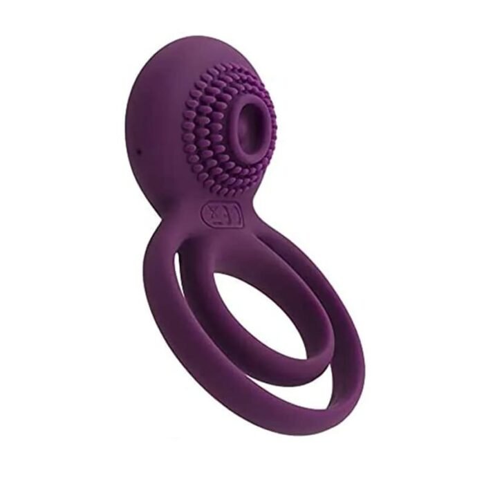 SVAKOM Dual Penisring Vibrator Penishülle für Penis G-Punkt mit 5 Vibrations Silikon Sexspielzeug Männer Bondage