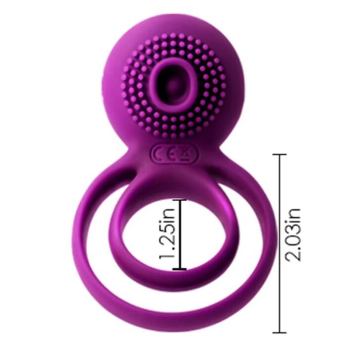 SVAKOM Dual Penisring Vibrator Penishülle für Penis G-Punkt mit 5 Vibrations Silikon Sexspielzeug Männer Bondage