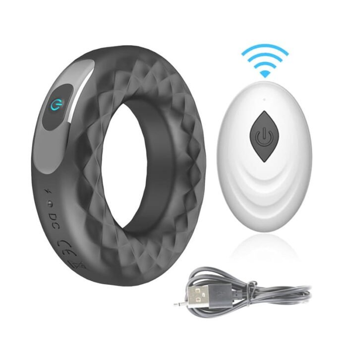 Silikon Cockring Vibrator Penisring mit 10 Vibrationsmodi Cock-Ring für Männer und Paare mit Fernbedienung