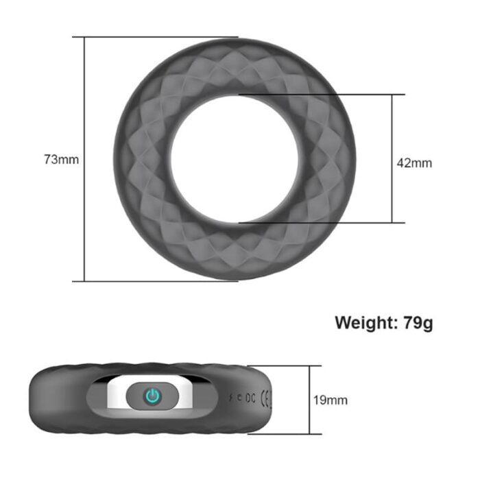 Silikon Cockring Vibrator Penisring mit 10 Vibrationsmodi Cock-Ring für Männer und Paare mit Fernbedienung