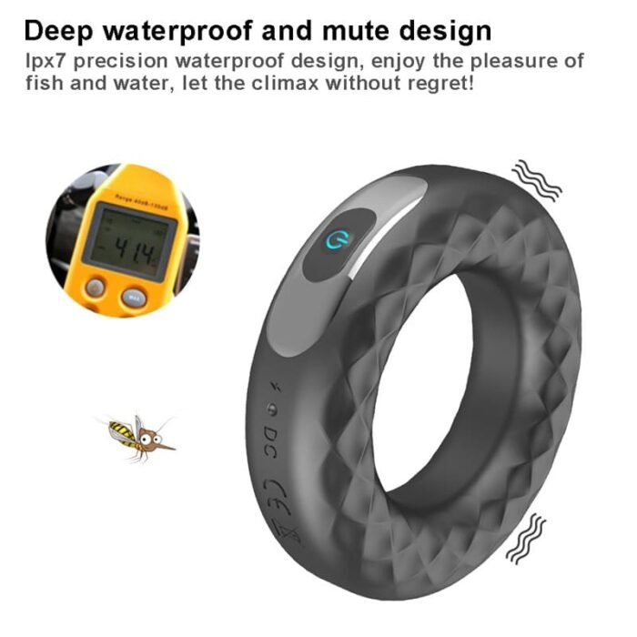Silikon Cockring Vibrator Penisring mit 10 Vibrationsmodi Cock-Ring für Männer und Paare mit Fernbedienung