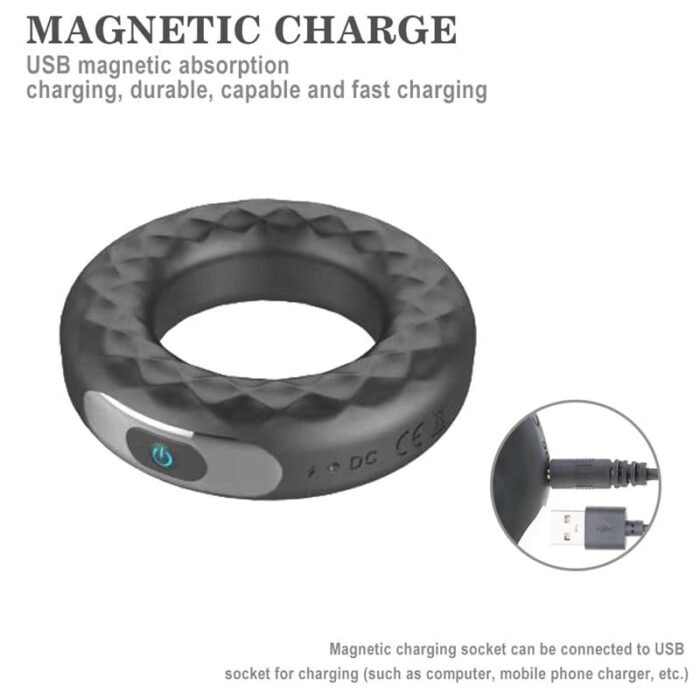 Silikon Cockring Vibrator Penisring mit 10 Vibrationsmodi Cock-Ring für Männer und Paare mit Fernbedienung
