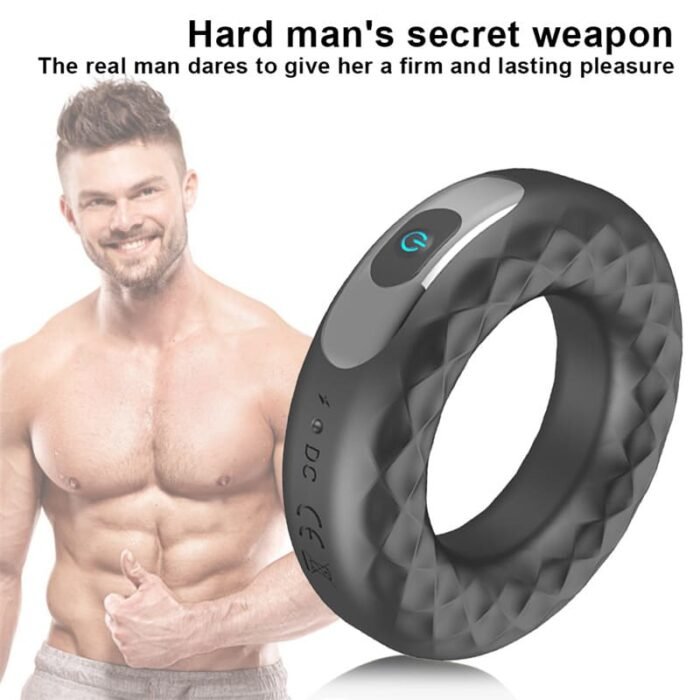 Silikon Cockring Vibrator Penisring mit 10 Vibrationsmodi Cock-Ring für Männer und Paare mit Fernbedienung