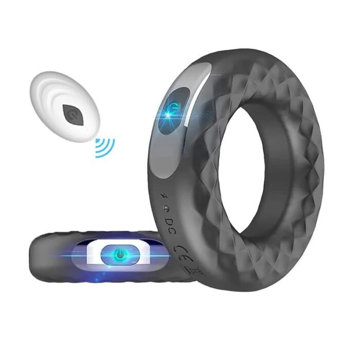 Silikon Cockring Vibrator Penisring mit 10 Vibrationsmodi Cock-Ring für Männer und Paare mit Fernbedienung