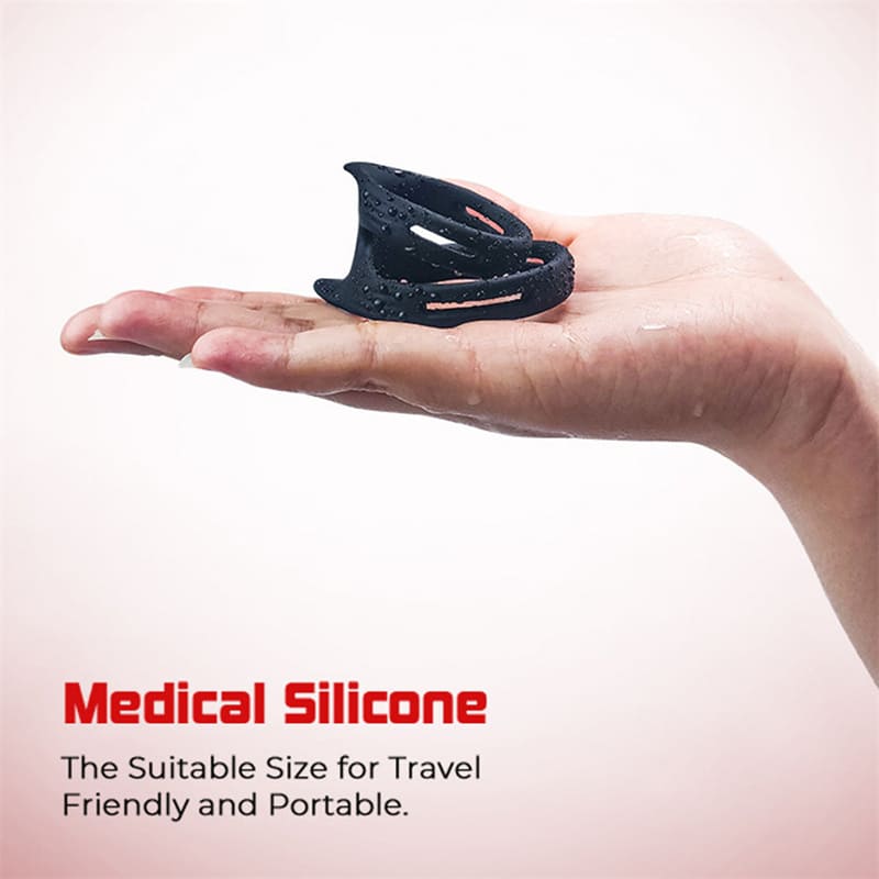 Silikon Dual Penisring Erektion Set Deluxe Cockring & Hodenringe SM Bondageset Sexspielzeug für Paare Männer