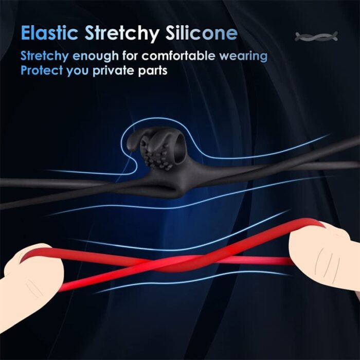 Silikon Penisring mit Vibrator für Cock Hodenring Extrem Potenzsteigerung Erektionshilfe