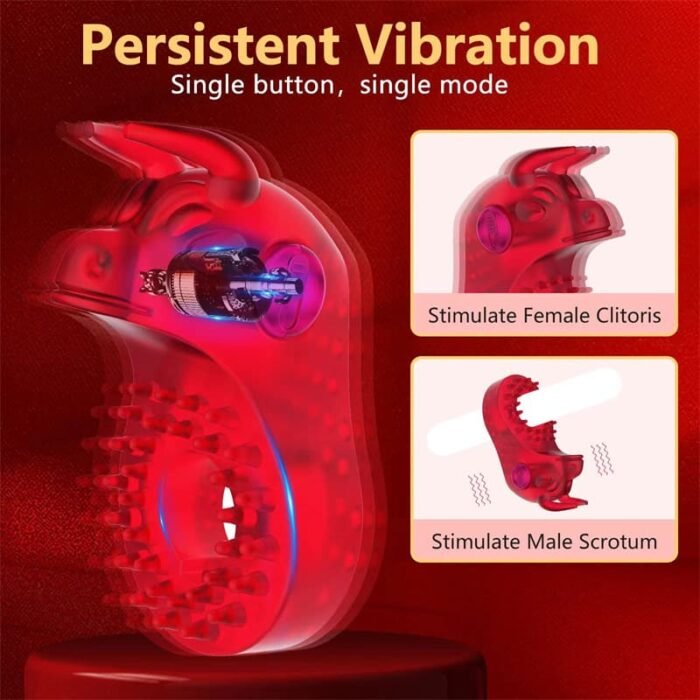 Stier Penisring Vibrator mit Klitoris Stimulator Sex Spielzeug für Die Paare Bulle Penis Ring Vibration Sex Toys
