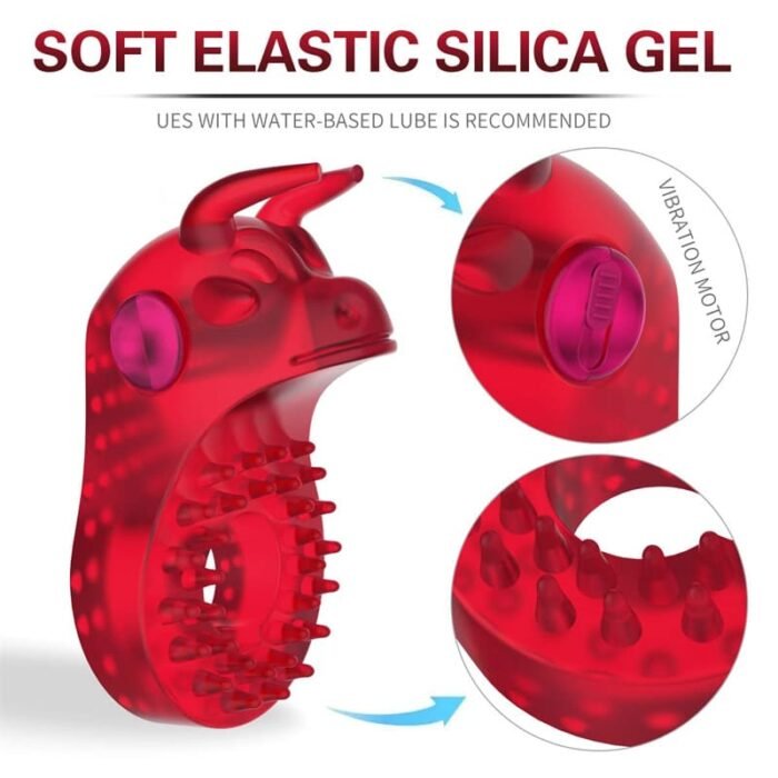 Stier Penisring Vibrator mit Klitoris Stimulator Sex Spielzeug für Die Paare Bulle Penis Ring Vibration Sex Toys