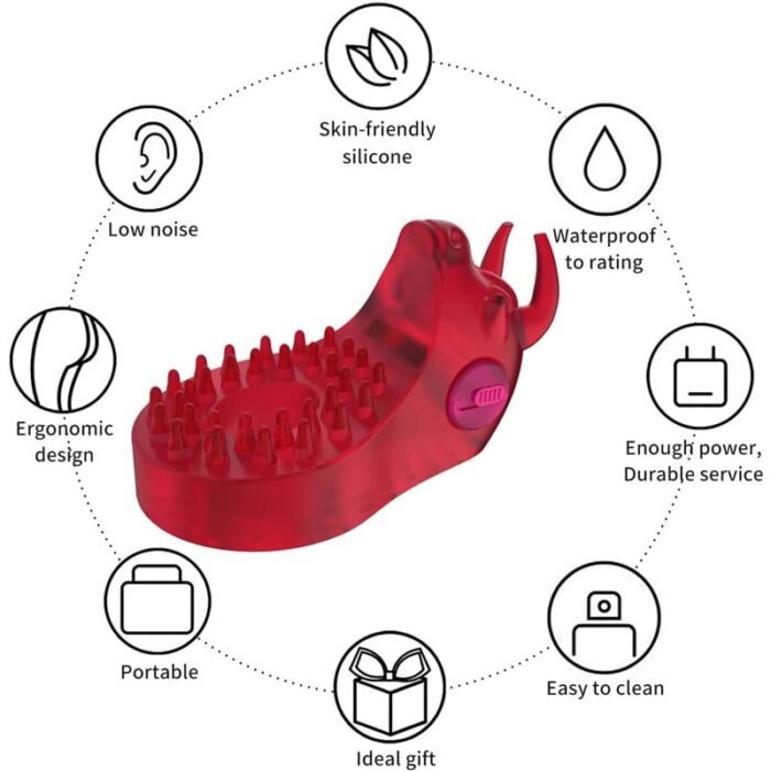 Stier Penisring Vibrator mit Klitoris Stimulator Sex Spielzeug für Die Paare Bulle Penis Ring Vibration Sex Toys