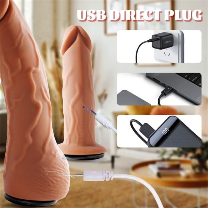 Strapon Umschnalldildo Vibratoren mit 10 Vibration 3 Stoßmodi Umschnallpenis Verstellbarer Harness Extrem SM Sex Toy Set
