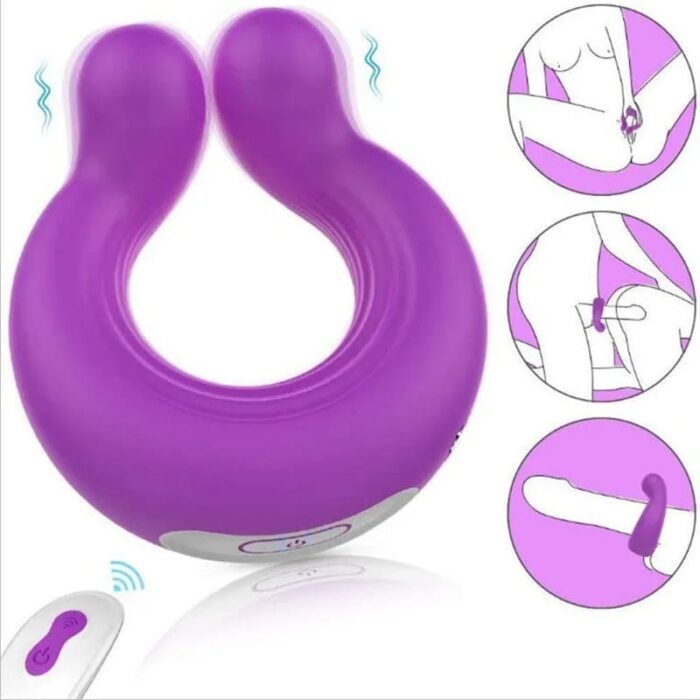 Vibrierender Penisring Sex Spielzeug für die Männer mit 9 Vibrationsmodi Cockring Penis Vergrößerung Zeit Verlängern