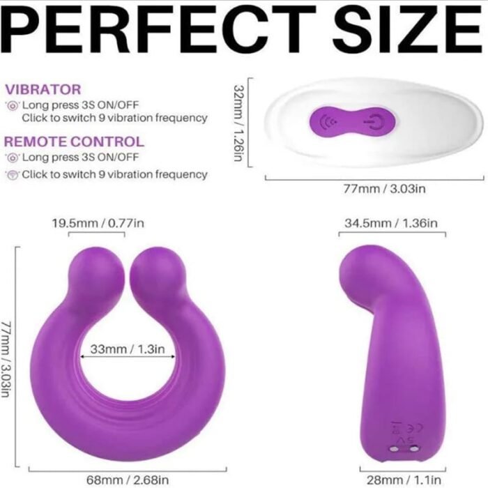 Vibrierender Penisring Sex Spielzeug für die Männer mit 9 Vibrationsmodi Cockring Penis Vergrößerung Zeit Verlängern
