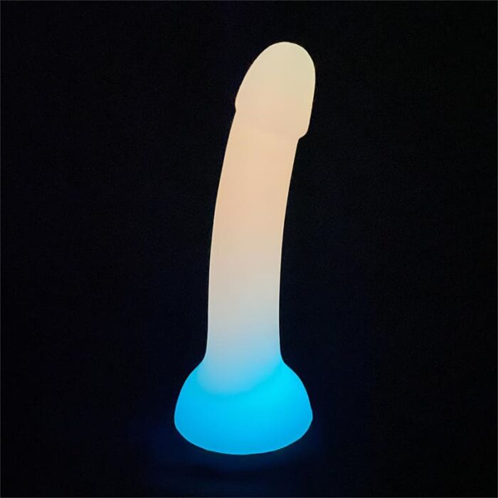 16CM Leuchtender Anal Dildo Flüssiger weiches Silikon Dildo für Frauen G-Punkt Analdildo